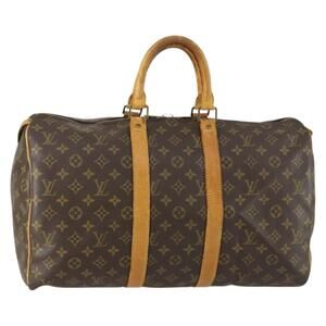 LOUIS VUITTON Monogram Keepall 45 Boston Bag M41428 LV Auth am10380